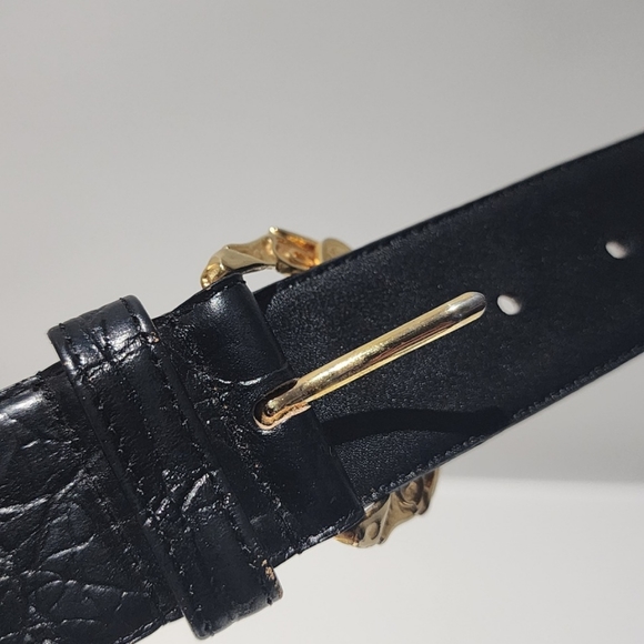 Vintage x Toledano Queen Victoria Black Leather Belt - Picture 8 of 11